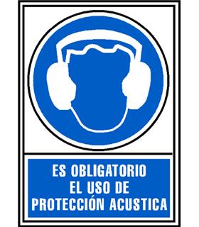 CARTEL PVC AZUL PROTECCION ACUSTICA