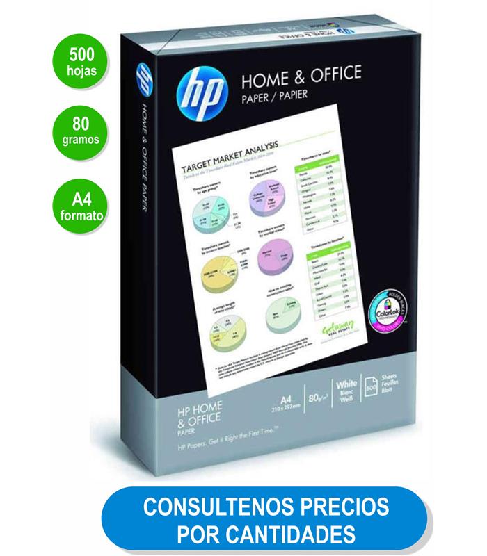 PAPEL FOTOCOPIA DIN A4, 80 gr HP HOME PROFESIONAL