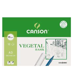 PAPEL VEGETAL CANSON DIN A3 95 grs 50 HOJAS